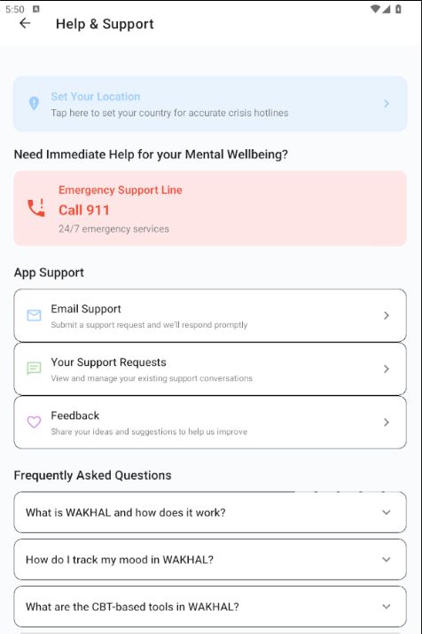 WAKHAL Support